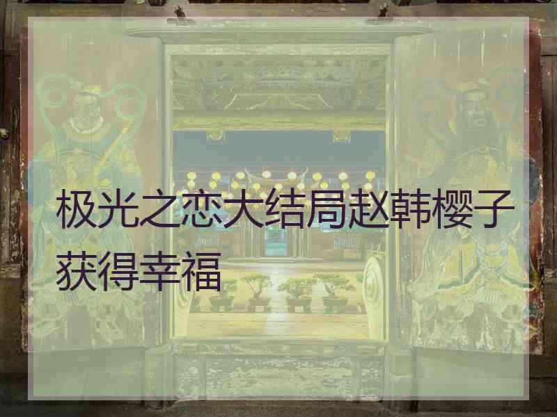 极光之恋大结局赵韩樱子获得幸福