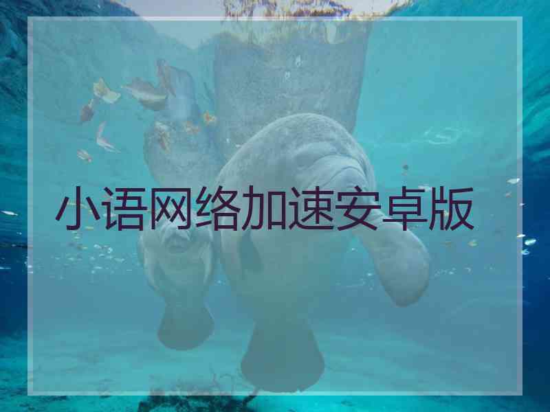 小语网络加速安卓版