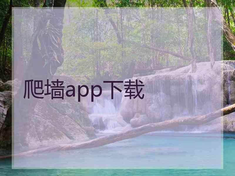 爬墙app下载