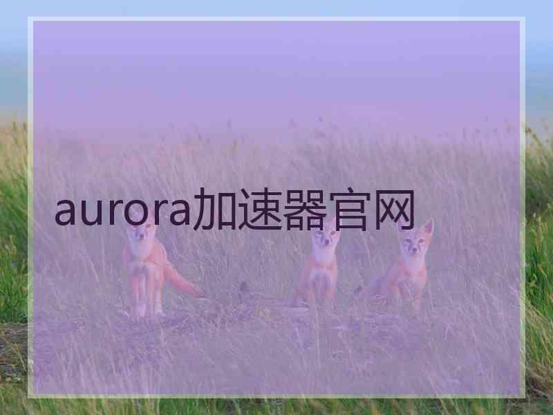 aurora加速器官网
