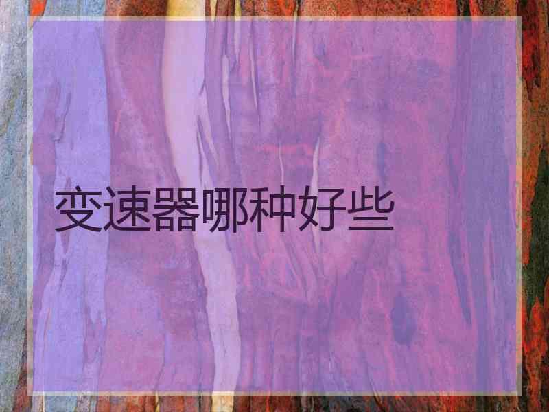 变速器哪种好些