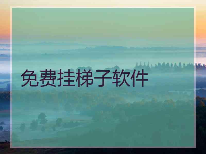 免费挂梯子软件