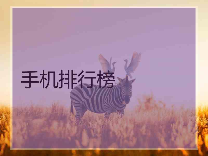手机排行榜
