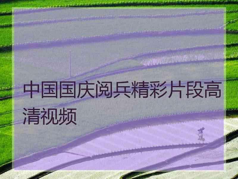 中国国庆阅兵精彩片段高清视频