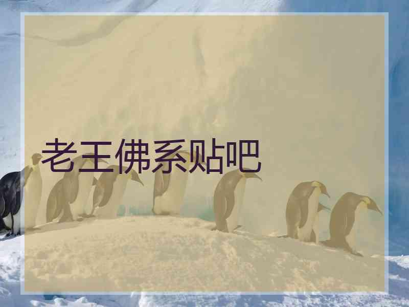 老王佛系贴吧
