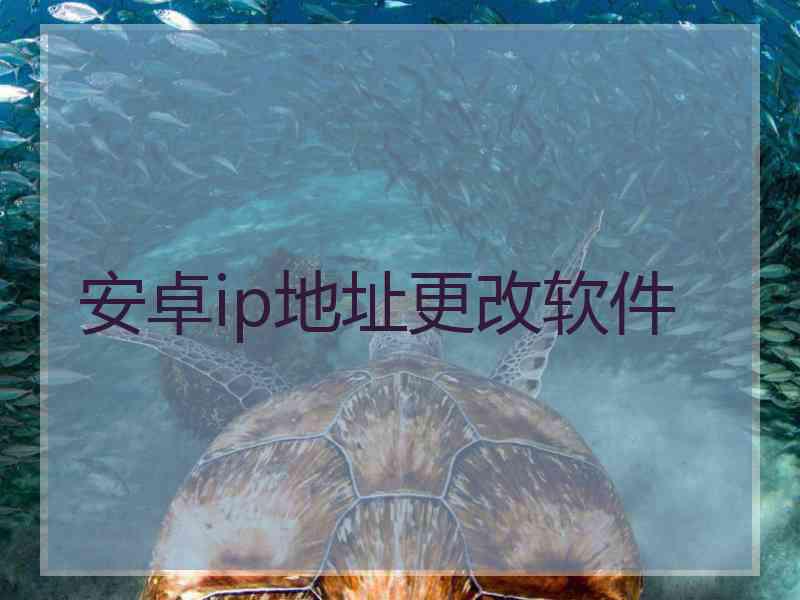 安卓ip地址更改软件