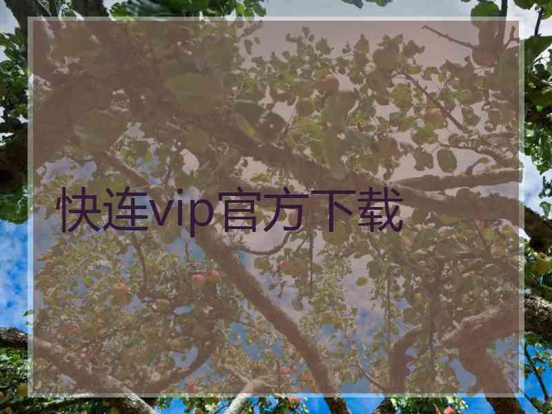 快连vip官方下载