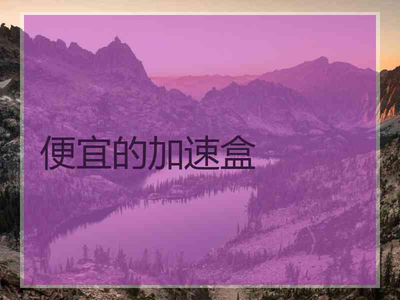 便宜的加速盒