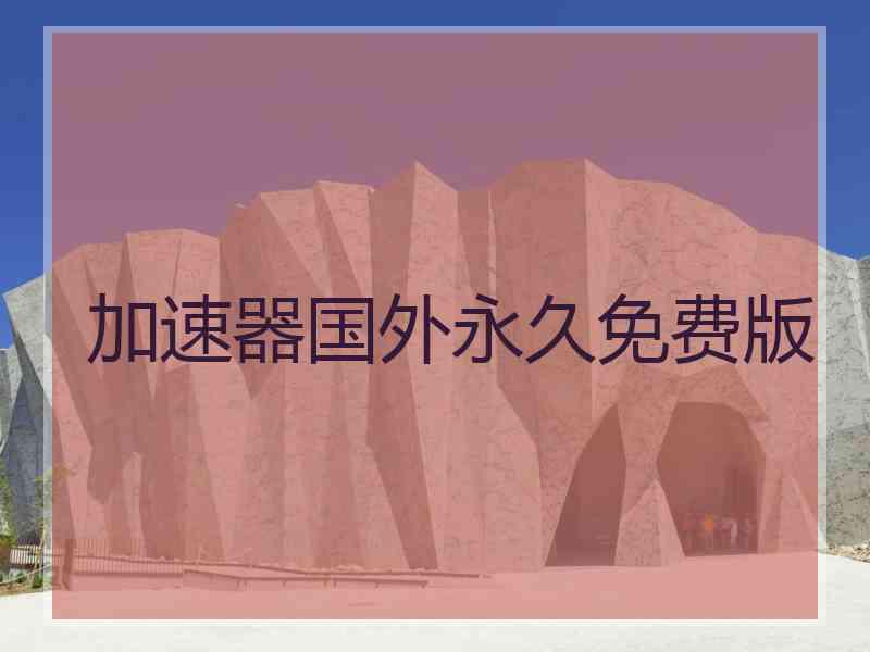 加速器国外永久免费版