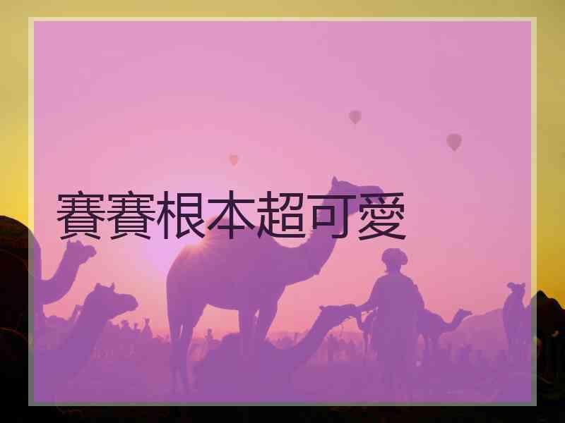 賽賽根本超可愛