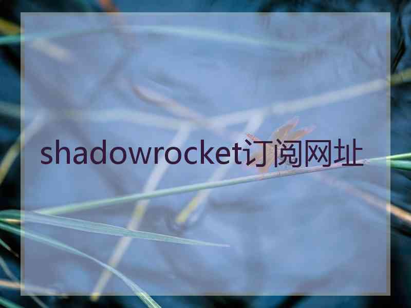 shadowrocket订阅网址