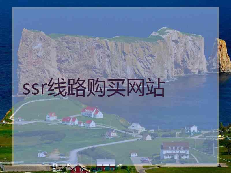 ssr线路购买网站