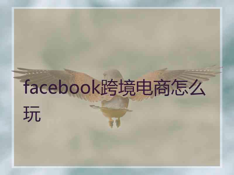 facebook跨境电商怎么玩