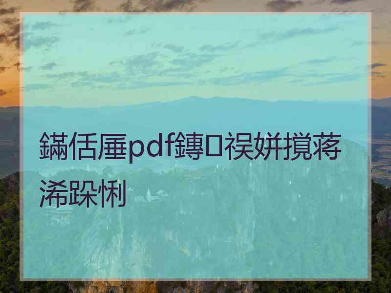 鏋佸厜pdf鏄祦姘撹蒋浠跺悧