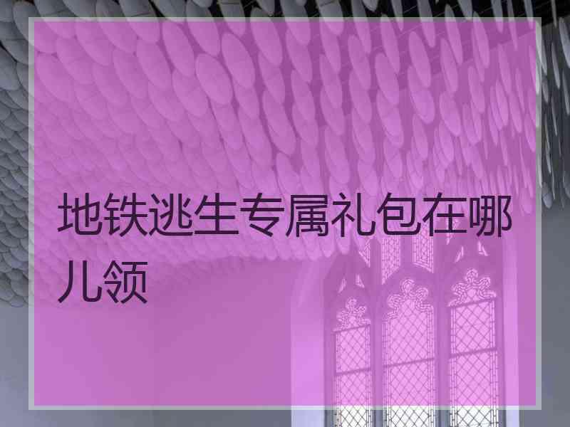 地铁逃生专属礼包在哪儿领