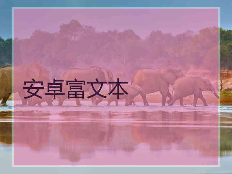 安卓富文本