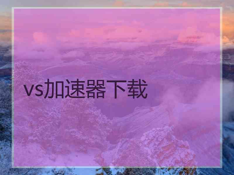 vs加速器下载