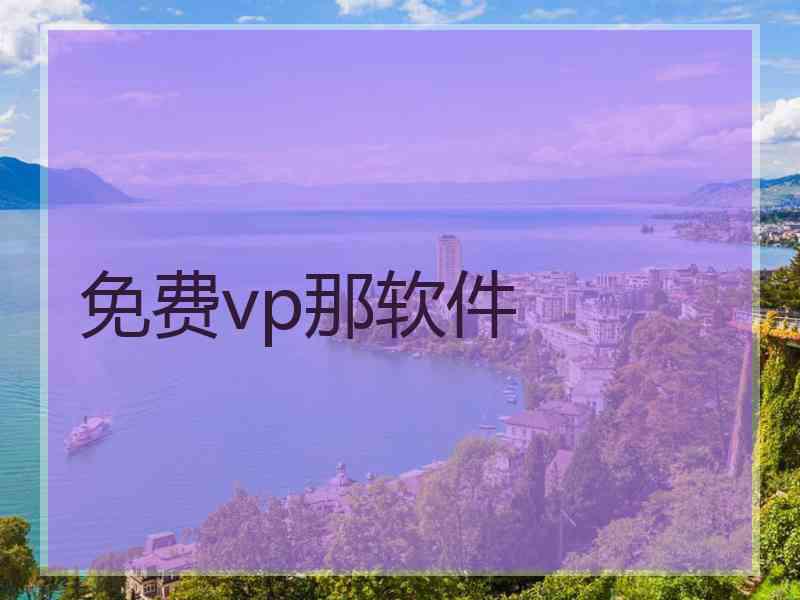 免费vp那软件