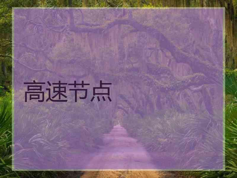 高速节点