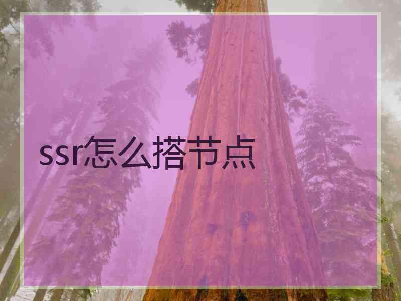 ssr怎么搭节点