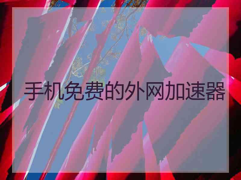 手机免费的外网加速器