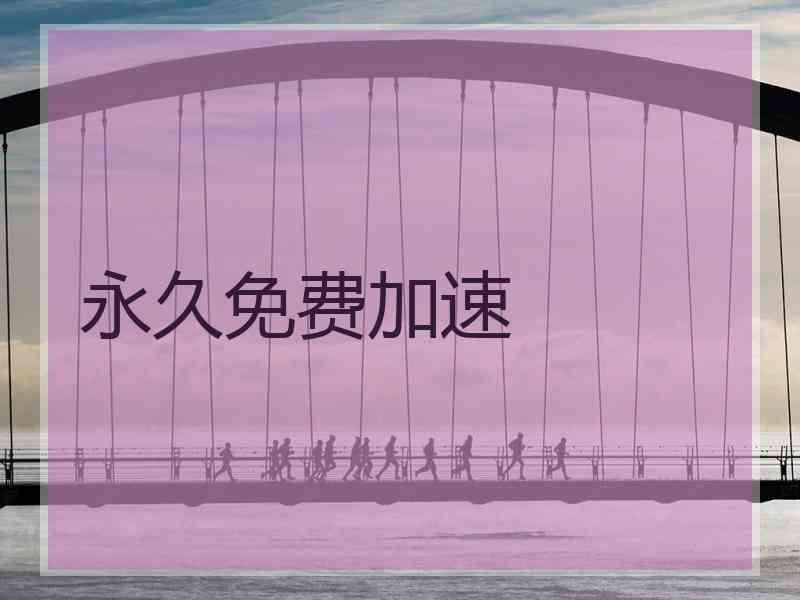 永久免费加速