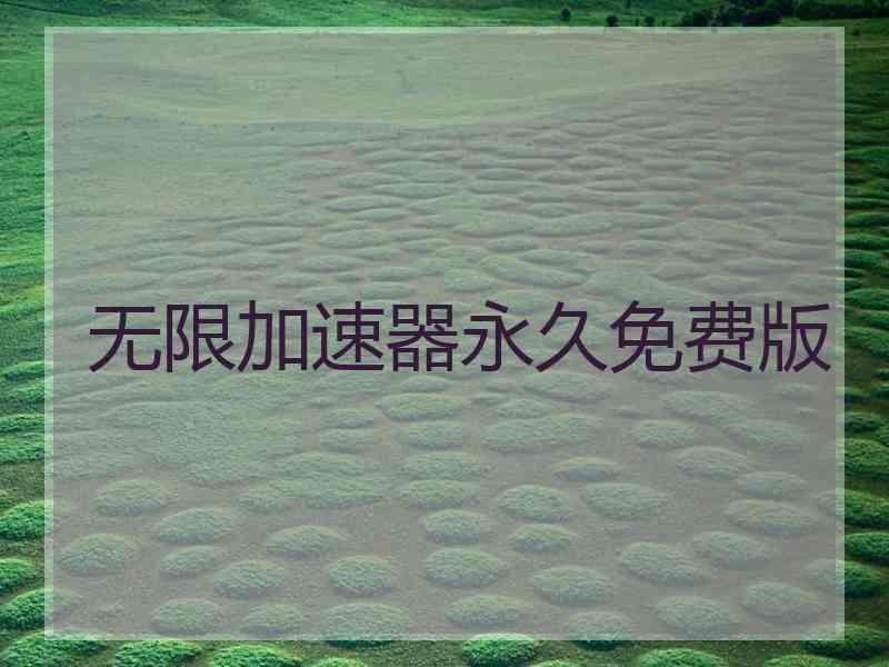 无限加速器永久免费版
