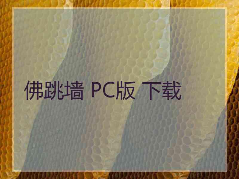 佛跳墙 PC版 下载