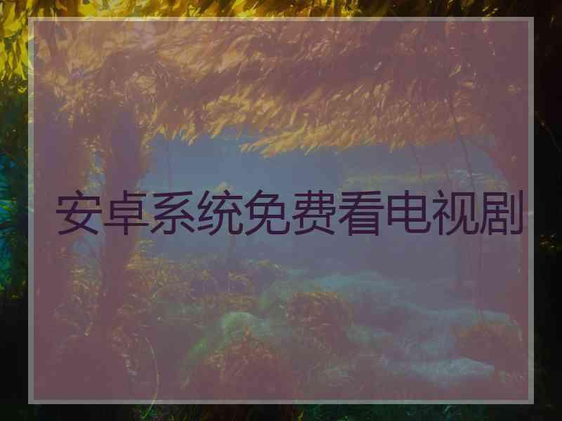 安卓系统免费看电视剧