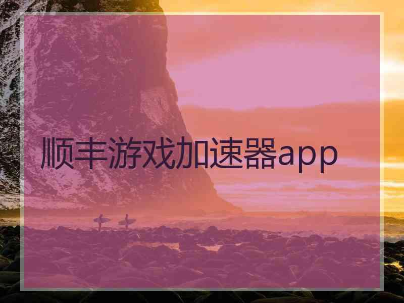 顺丰游戏加速器app