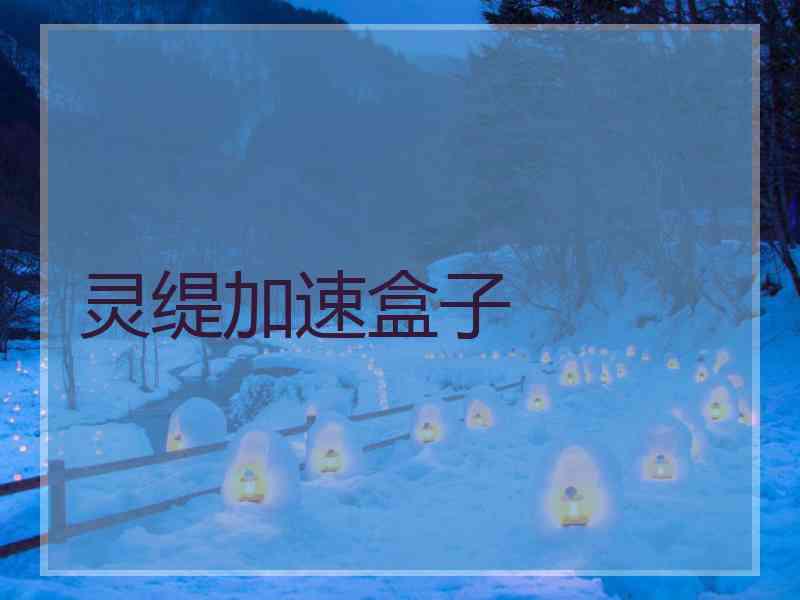 灵缇加速盒子